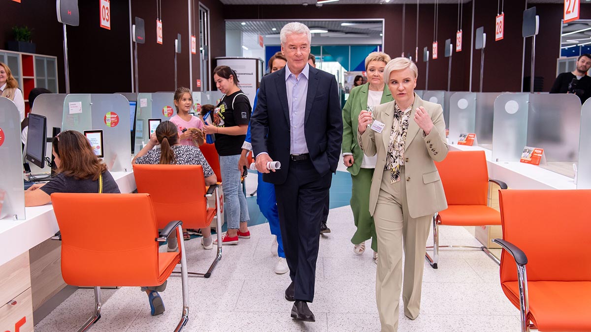 Собянин открыл седьмой по счету флагманский центр госуслуг «Мои документы»