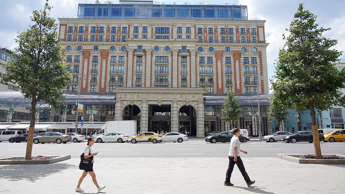 Пожар произошел в подвале отеля The Carlton у Кремля