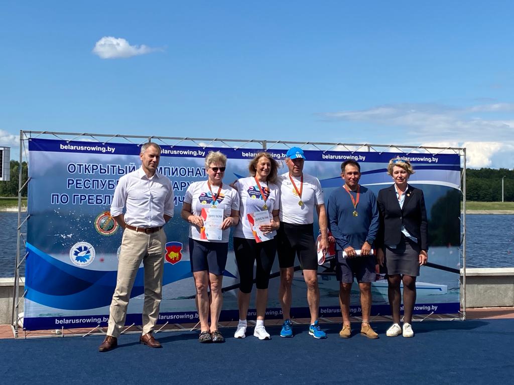 Ветераны-спортсмены Московского гребного клуба приняли участие в Открытом чемпионате Белоруссии