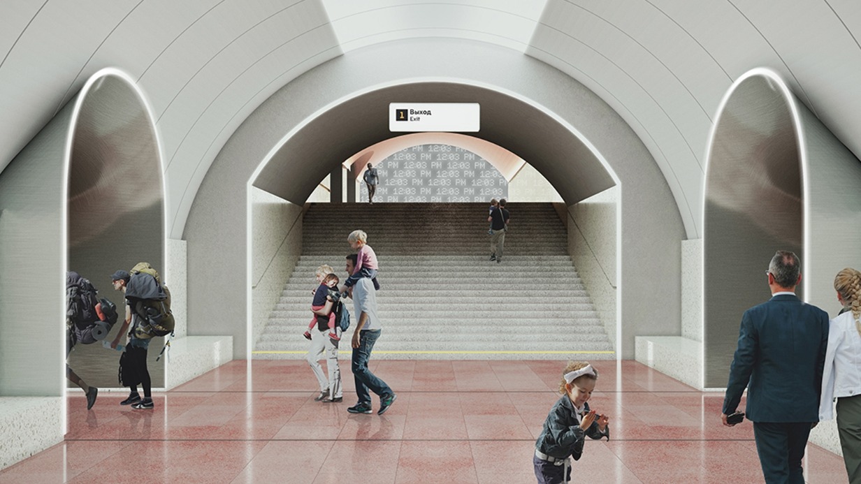Проект станции «Рижская» Большой кольцевой линии Московского метрополитена