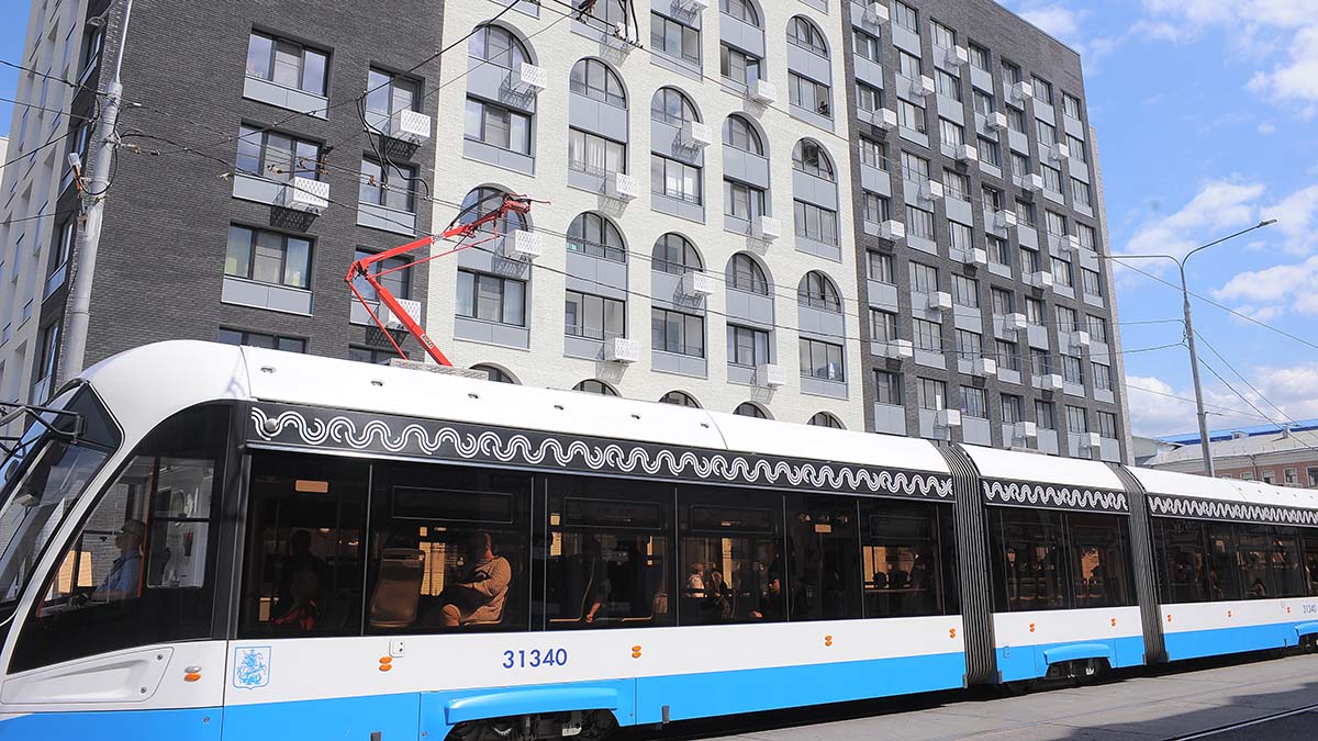 Трамваи двух маршрутов задерживаются в районе Нагатино-Садовники