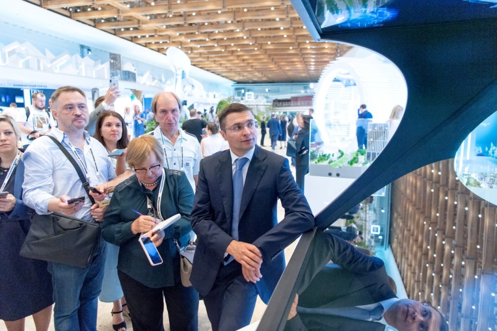 Выставка ключевых градостроительных и инфраструктурных проектов развития столицы «Город для каждого» открылась вчера, 1 августа, в Центральном выставочном зале «Манеж»