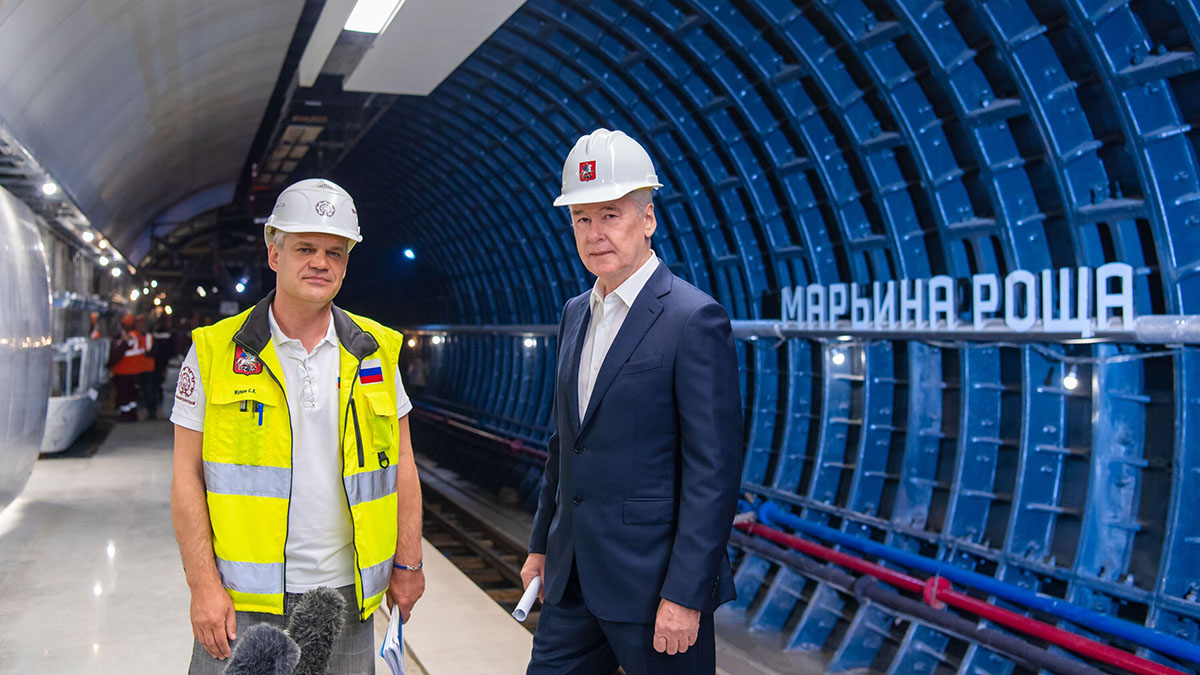 Собянин: Строительство всех станций БКЛ метро завершится до конца года