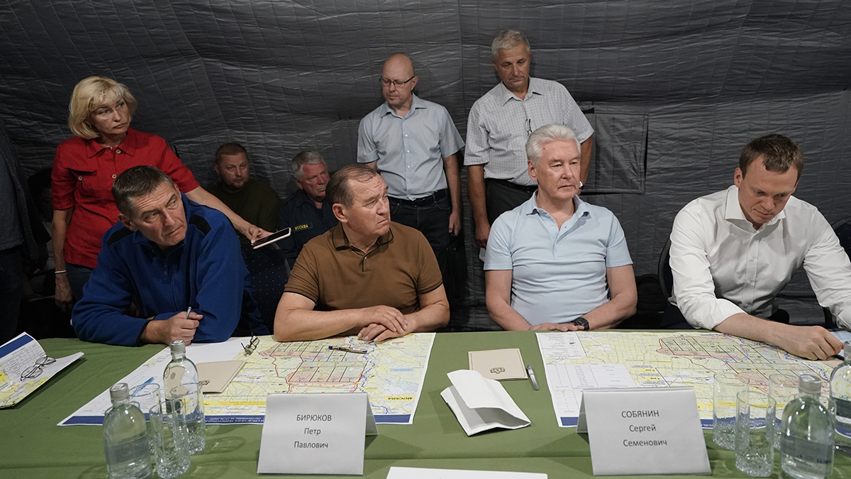 Сергей Собянин прибыл в Рязанскую область, где ведется борьба с крупным лесным пожаром