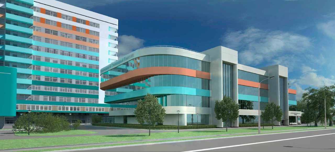 Новое здание скоропомощного стационарного корпуса Больницы № 15 имени О. М. Филатова готово на 70 процентов