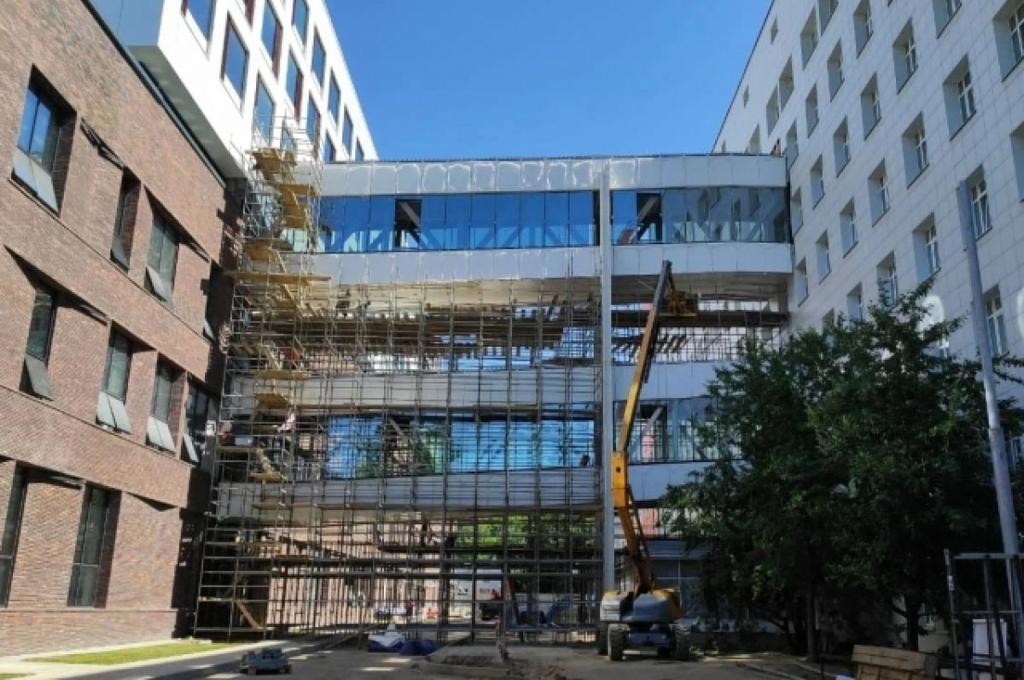 Устройство теневых парков началось на территории будущего Лечебно-диагностического комплекса МКНЦ им. Логинова