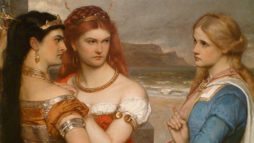 Три дочери короля Лира. Густав Поуп