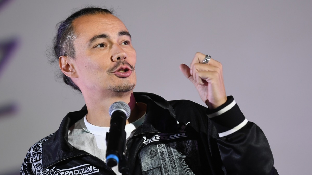 Режиссер Жора Крыжовников на церемонии закрытия X юбилейного фестиваля короткометражного кино «Короче» в Калининграде