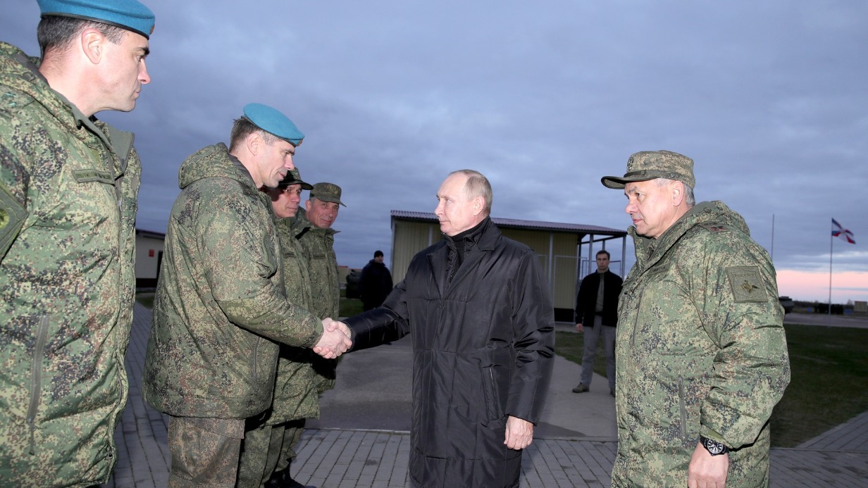 Путин проверил ход подготовки мобилизованных в Рязанской области