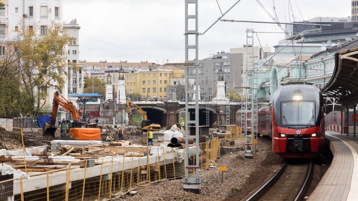 Строительство пешеходного тоннеля стартовало на станции МЦД-1 Белорусская