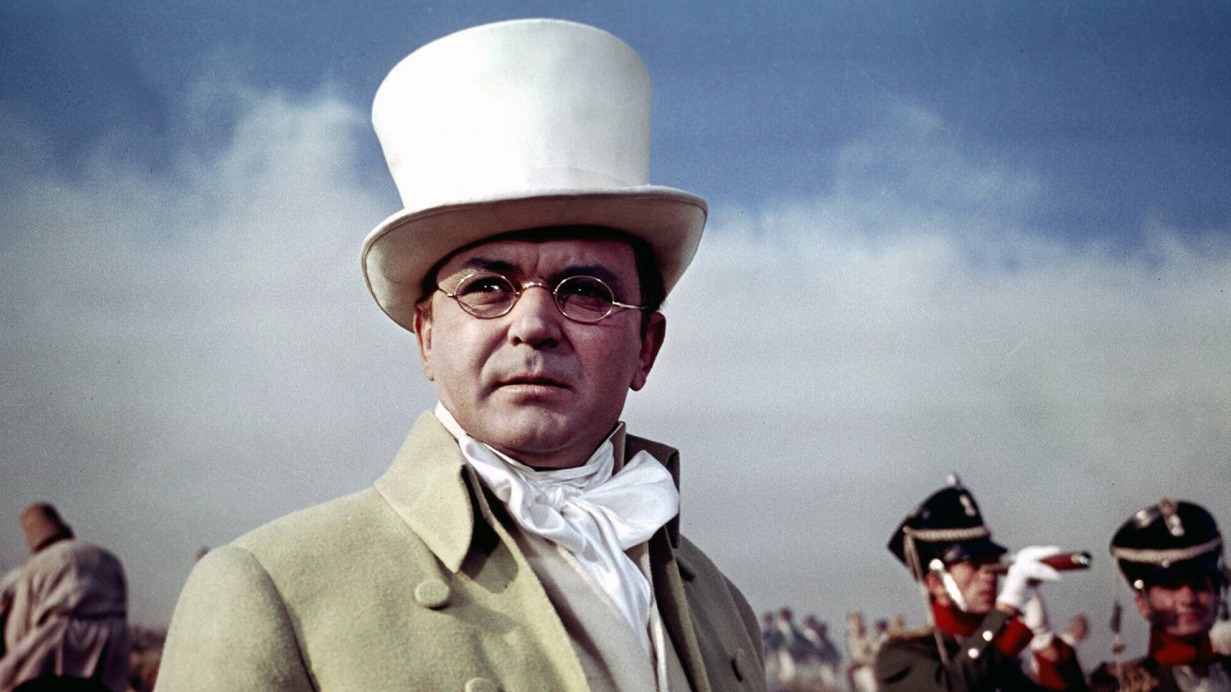 Кадр из четвертой серии киноэпопеи «Война и мир», где главную роль сыграл Сергей Бондарчук