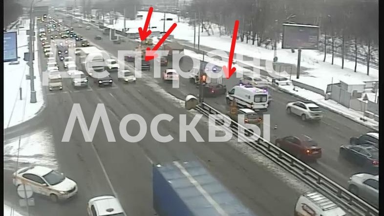 Крупное ДТП произошло на севере Москвы