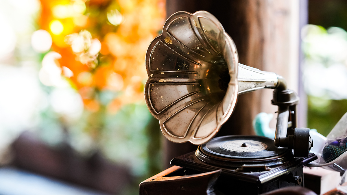 Патефон объединил двор