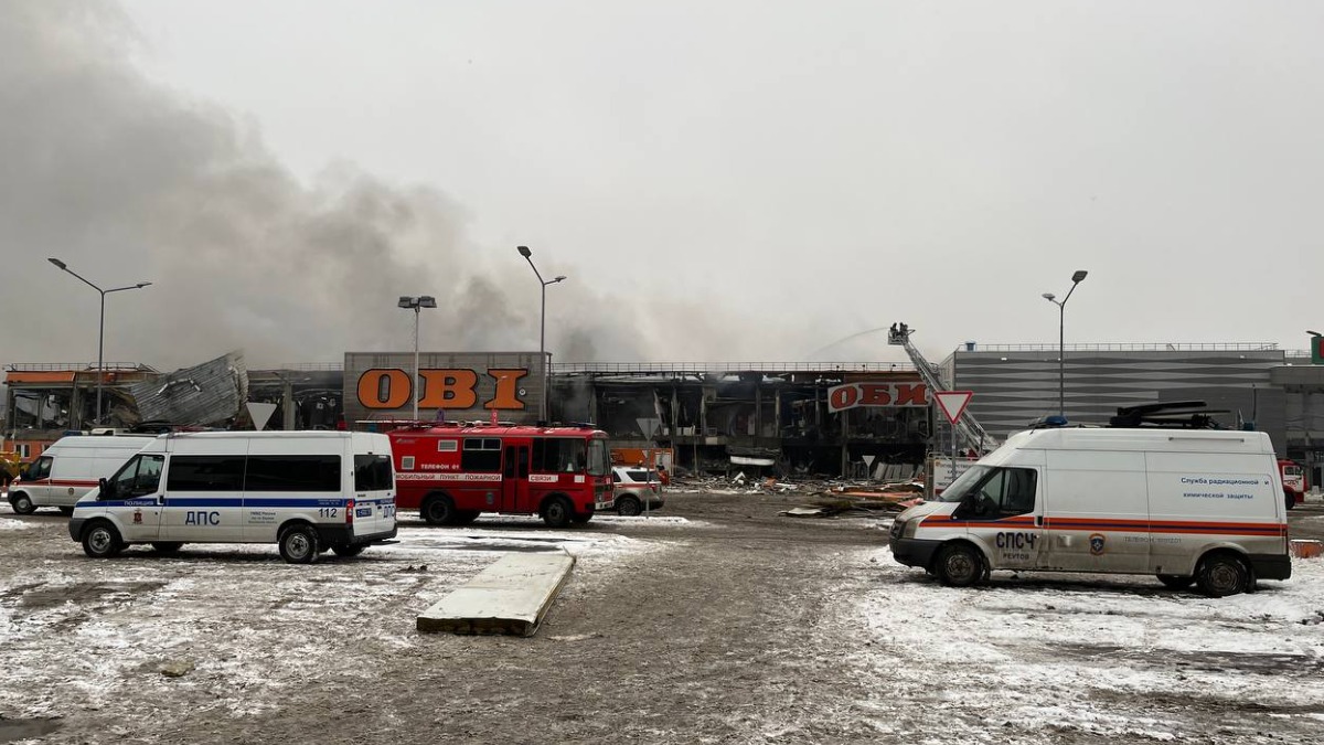 Названа официальная причина пожара в гипермаркете OBI
