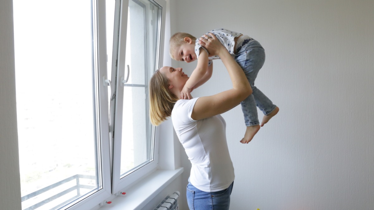 Москвичка Анастасия Хлебникова с сыном Артуром