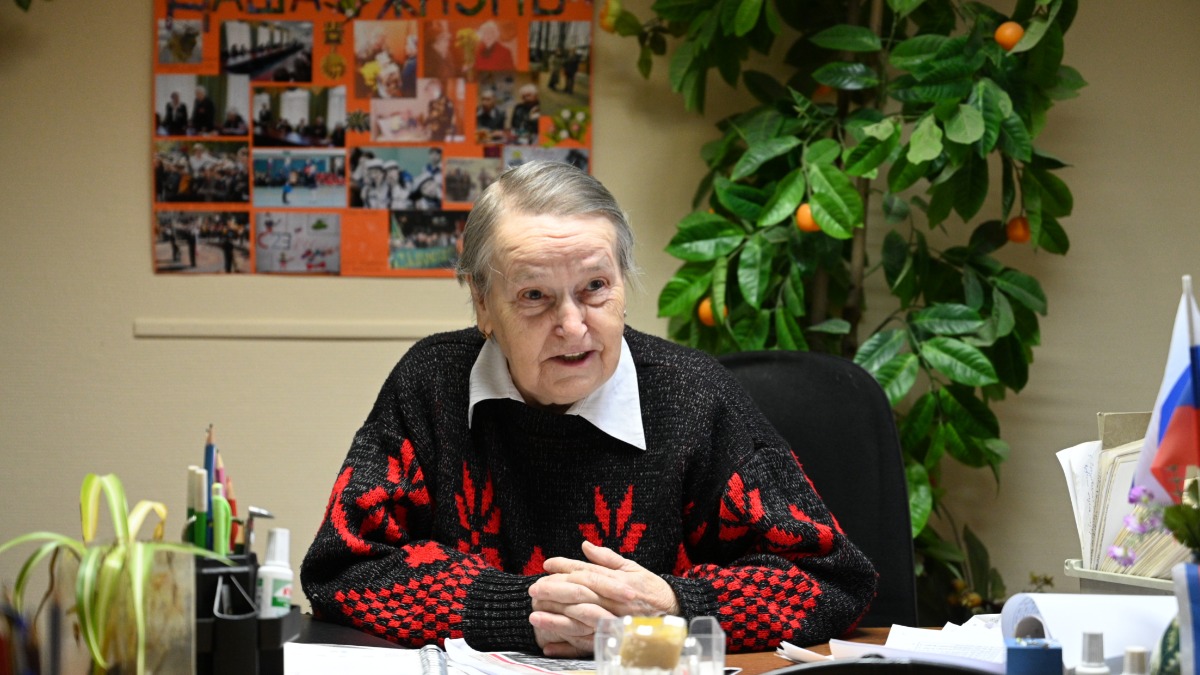 Председатель Совета ветеранов Замоскворечья Надежда Дробышева.