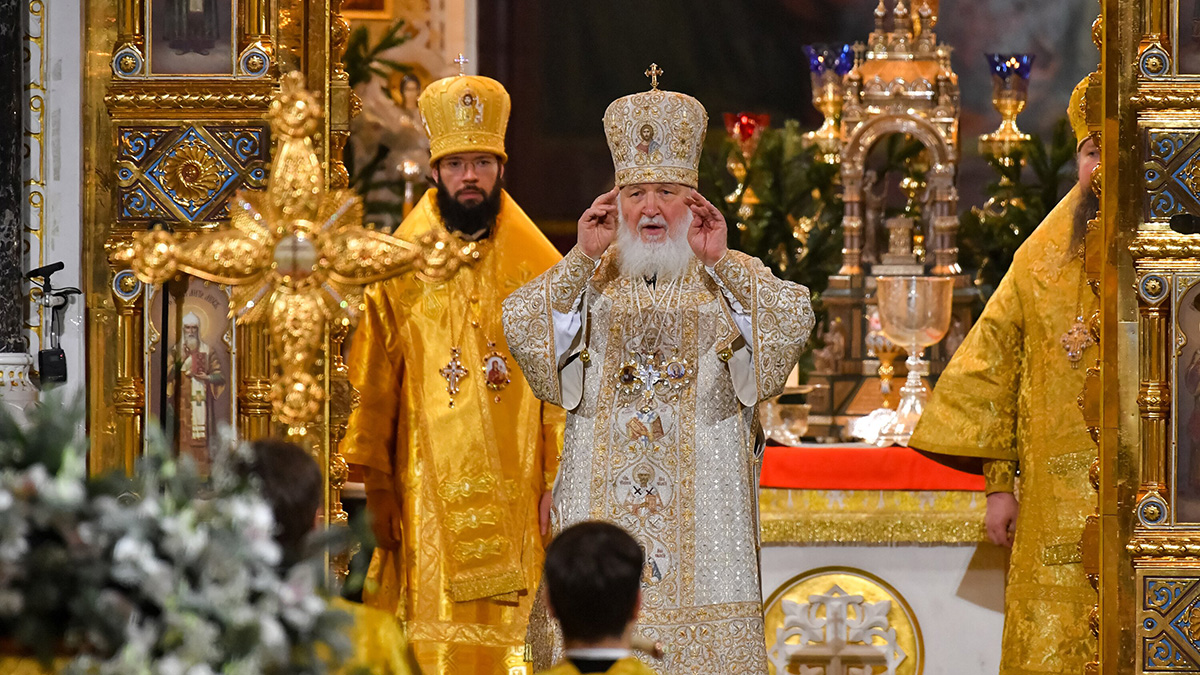 Патриарх Московский и всея Руси Кирилл поздравил россиян с Рождеством