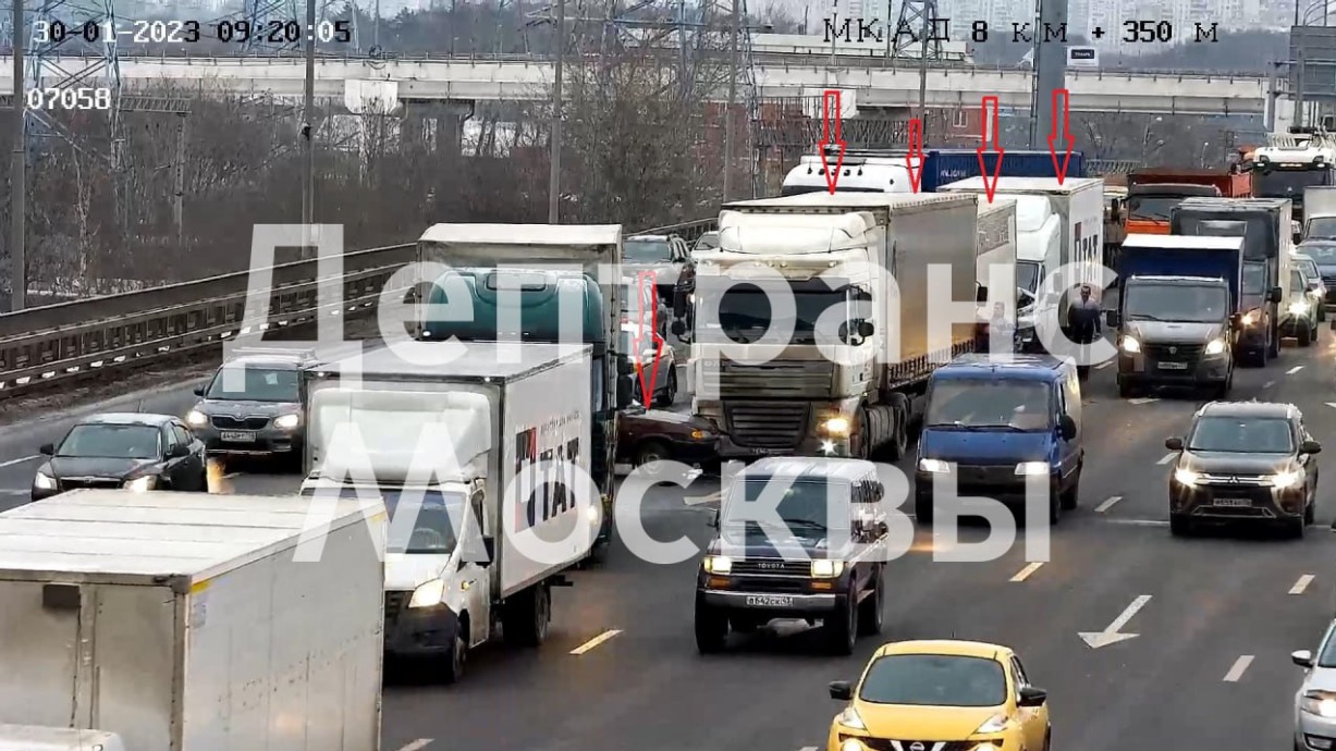 Стали известны подробности ДТП на МКАД на юго-востоке столицы