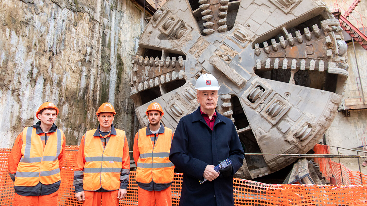 Сергей Собянин: В Москве за год проложили около 15 километров тоннелей метро