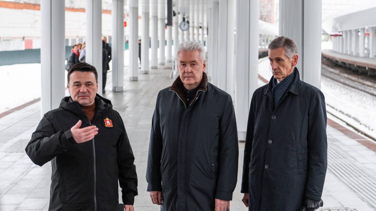 Сергей Собянин: Открылся после реконструкции пригородный вокзал Лесной Городок будущего МЦД-4