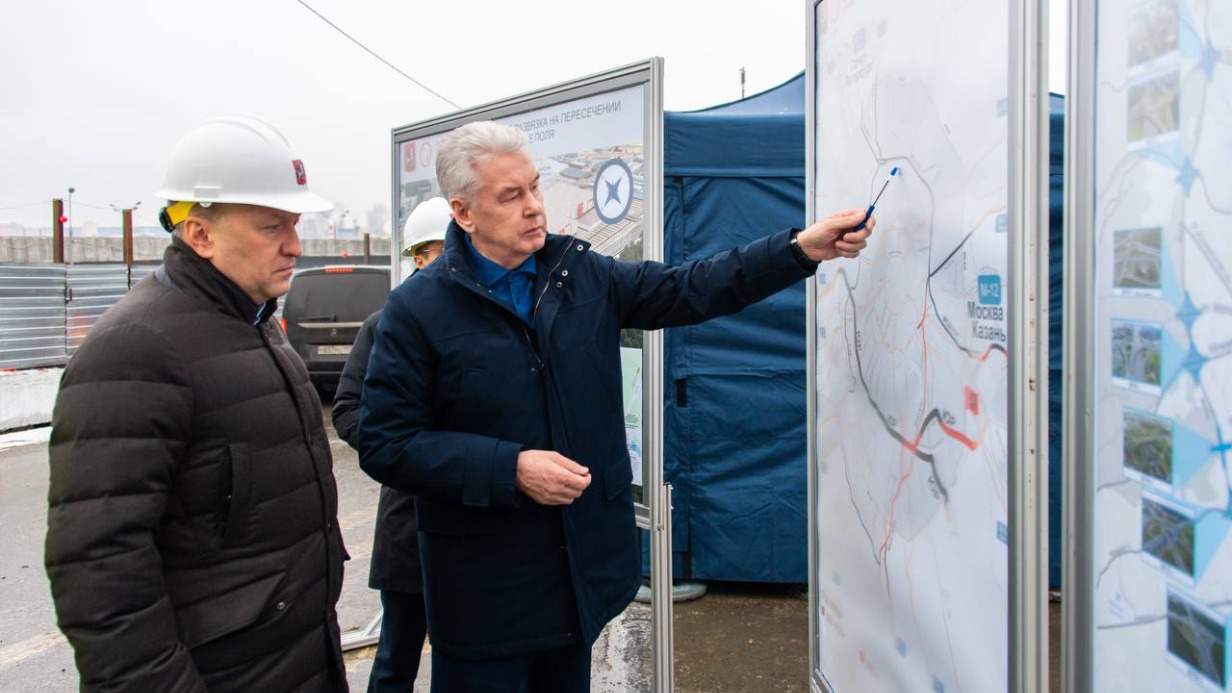 Собянин рассказал о ходе строительства автомобильной Южной рокады