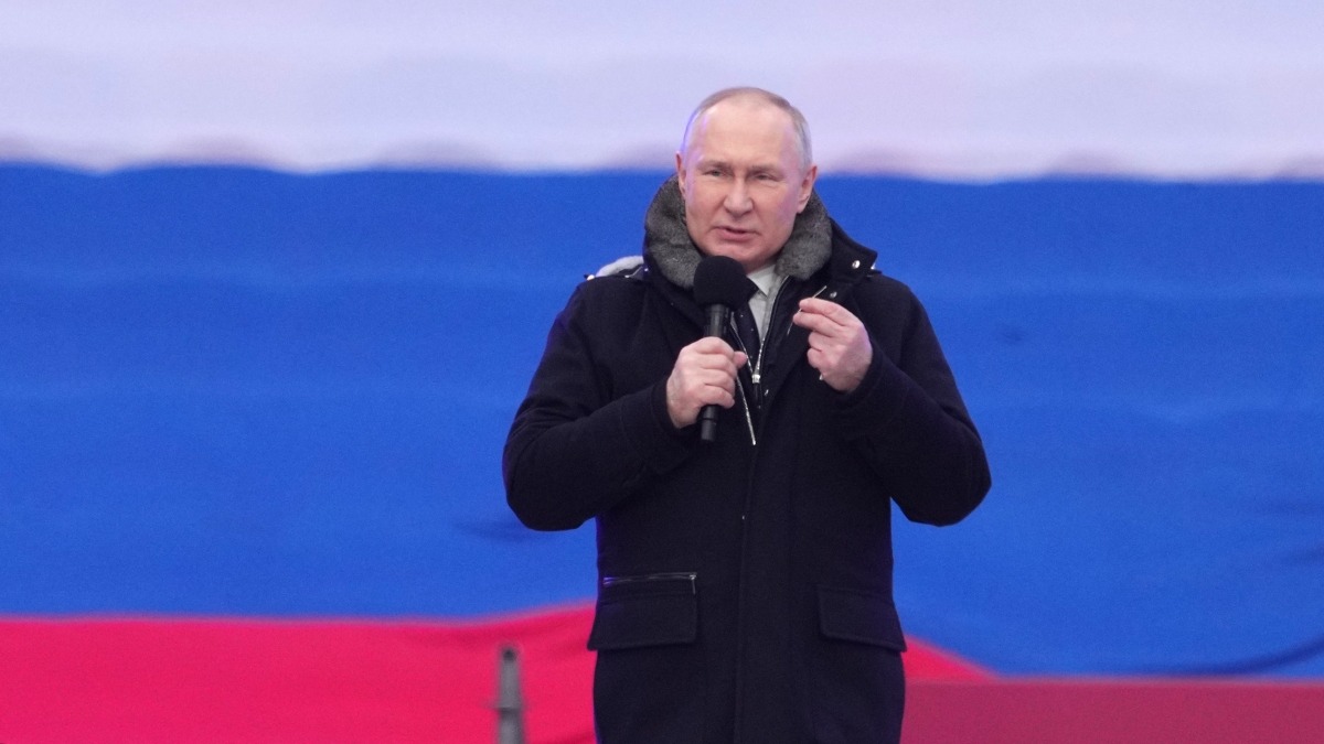 Путин выступил на митинге-концерте в «Лужниках»