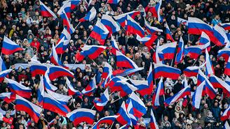 Митинг-концерт начался в «Лужниках»