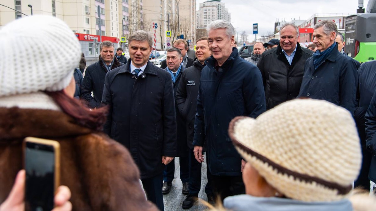 Собянин открыл после реконструкции пригородный вокзал Очаково будущего МЦД-4