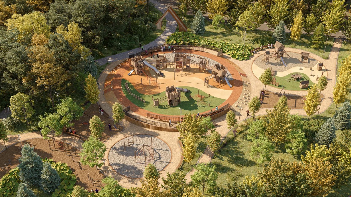 Благоустройство озелененной территории в пойме реки Жужи стартовало на юге Москвы