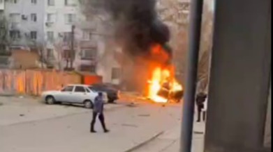 В Мелитополе взорвался автомобиль