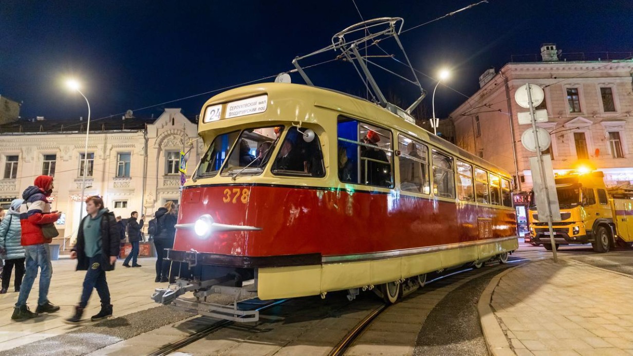 Первая экскурсия на ретротрамвае состоялась в Москве