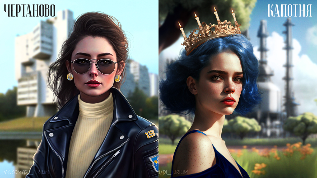 Район с человеческим лицом: как столичная художница «оживляет Москву» с помощью нейросети