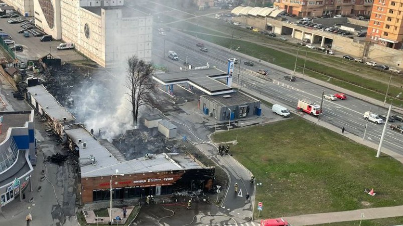 Открытое горение ликвидировано на фермерском рынке в Химках