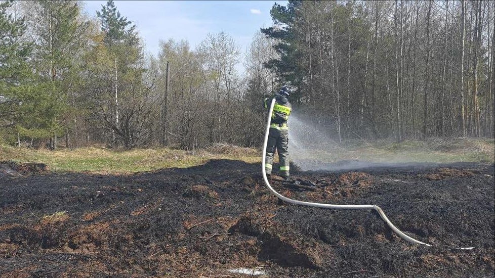 Крупный пожар чуть не произошел в Подмосковье из-за горящей травы
