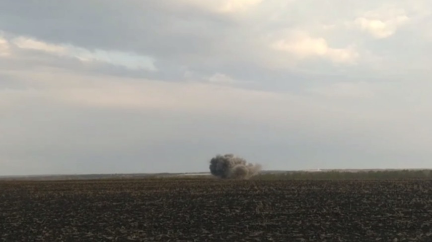 Появились кадры уничтожения найденной в Белгороде авиабомбы