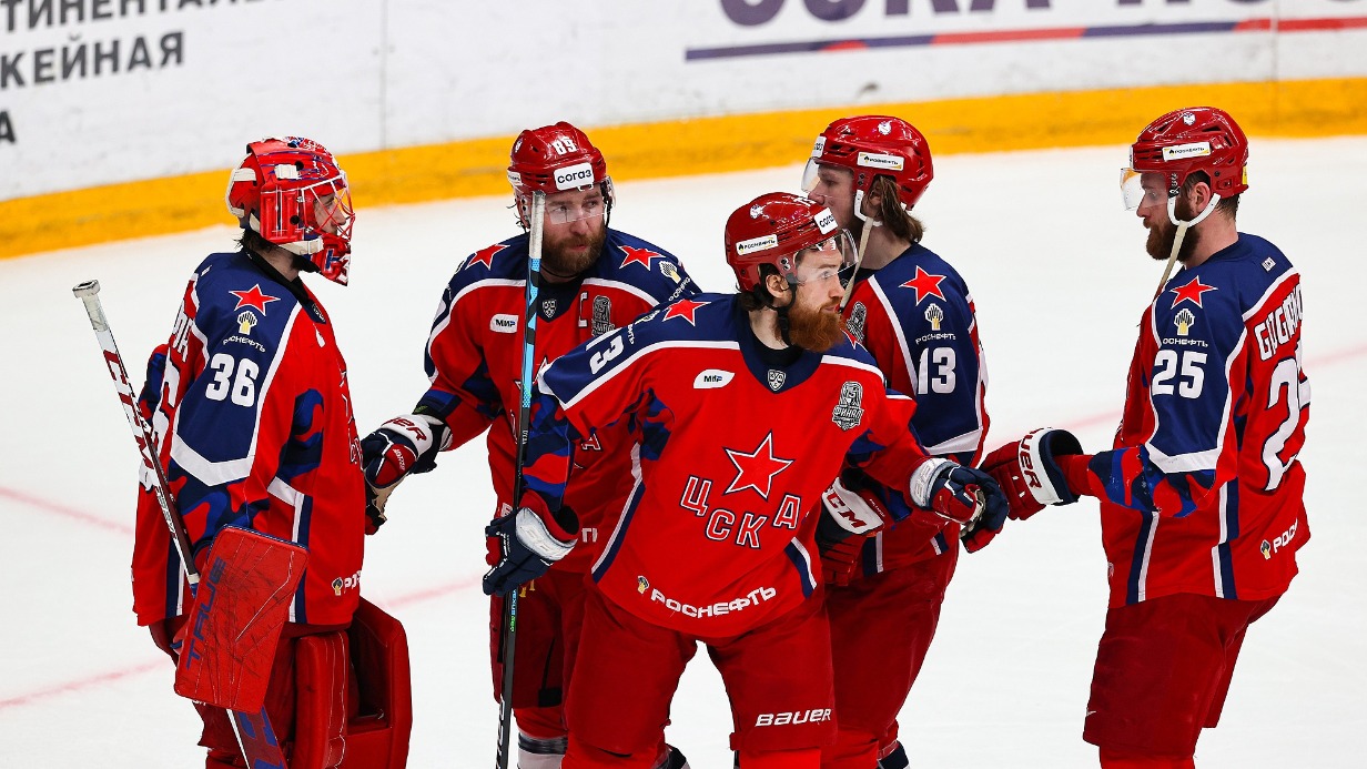 ЦСКА второй раз подряд выиграл Кубок Гагарина