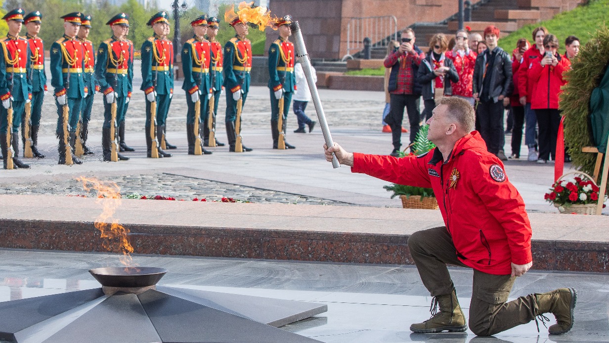 Автопробег «Огонь памяти» стартовал от Музея Победы