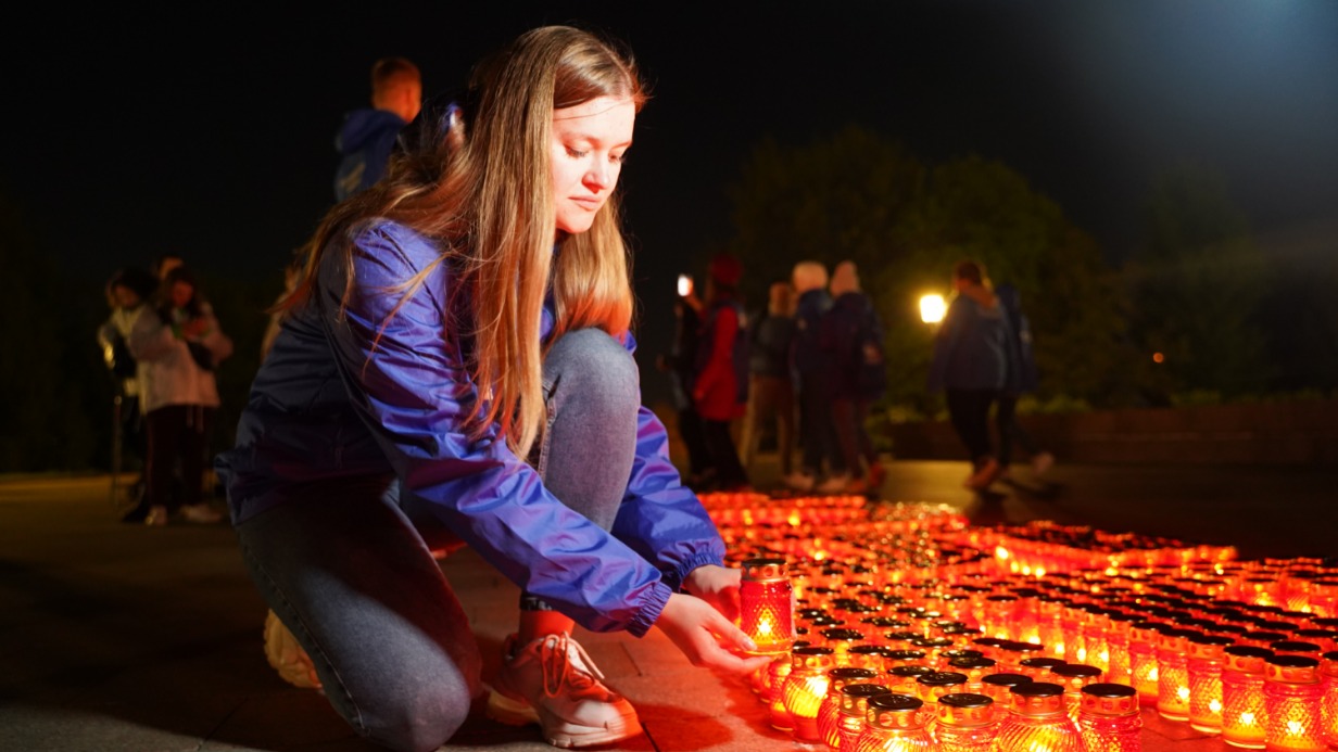 На Поклонной горе состоялась Всероссийская акция «Свеча Победы»