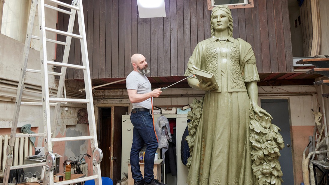 Жителям Москвы рассказали о ходе реставрации павильона «Советская культура» на ВДНХ