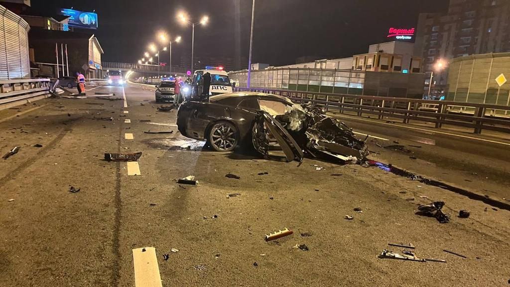 Появилось видео с места смертельной аварии экс-футболиста подмосковных «Химок»