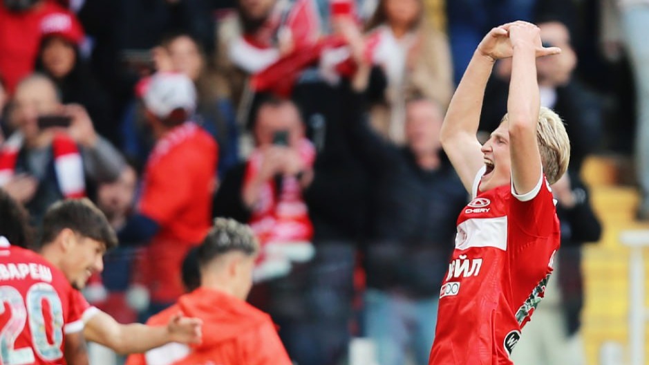 ФК «Спартак» прервал беспроигрышную серию ЦСКА в матче 28-го тура РПЛ