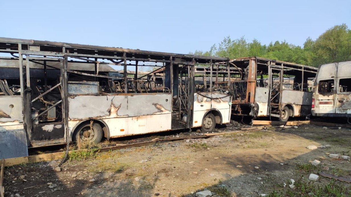 В результате пожара в Ногинске пострадали 35 транспортных средств