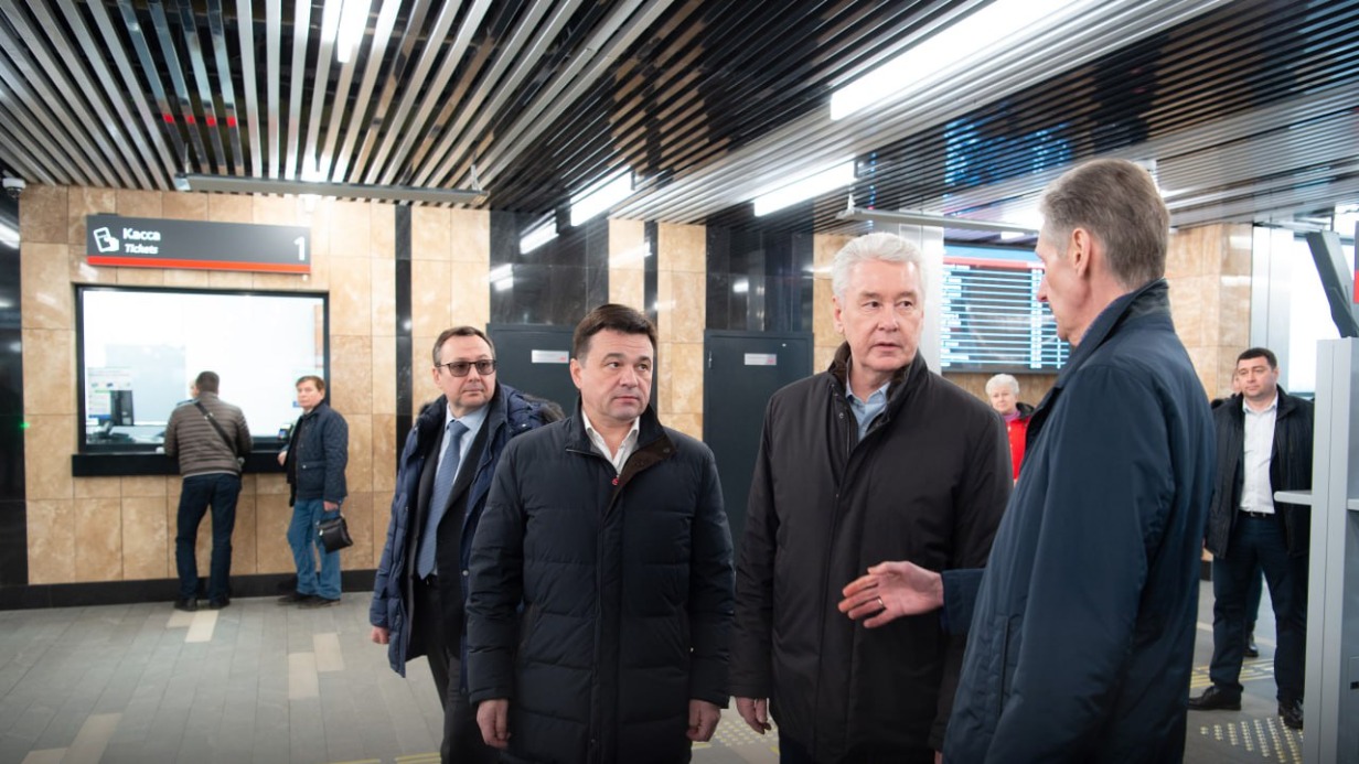 Собянин сообщил, что Калужское направление почти готово к запуску МЦД-4