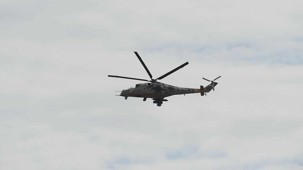 Украинский вертолет Ми-24 вместе с экипажем уничтожили во время боевого вылета