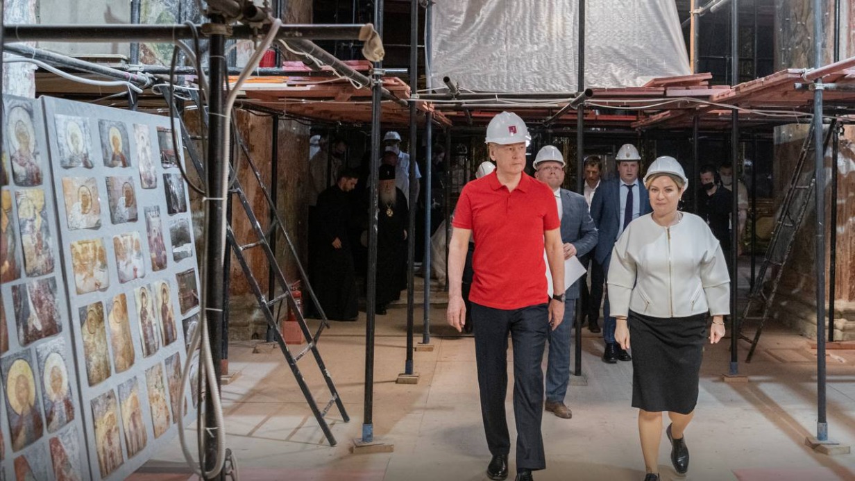 Сергей Собянин рассказал, как восстановят колокольню старообрядческого храма Святой Екатерины