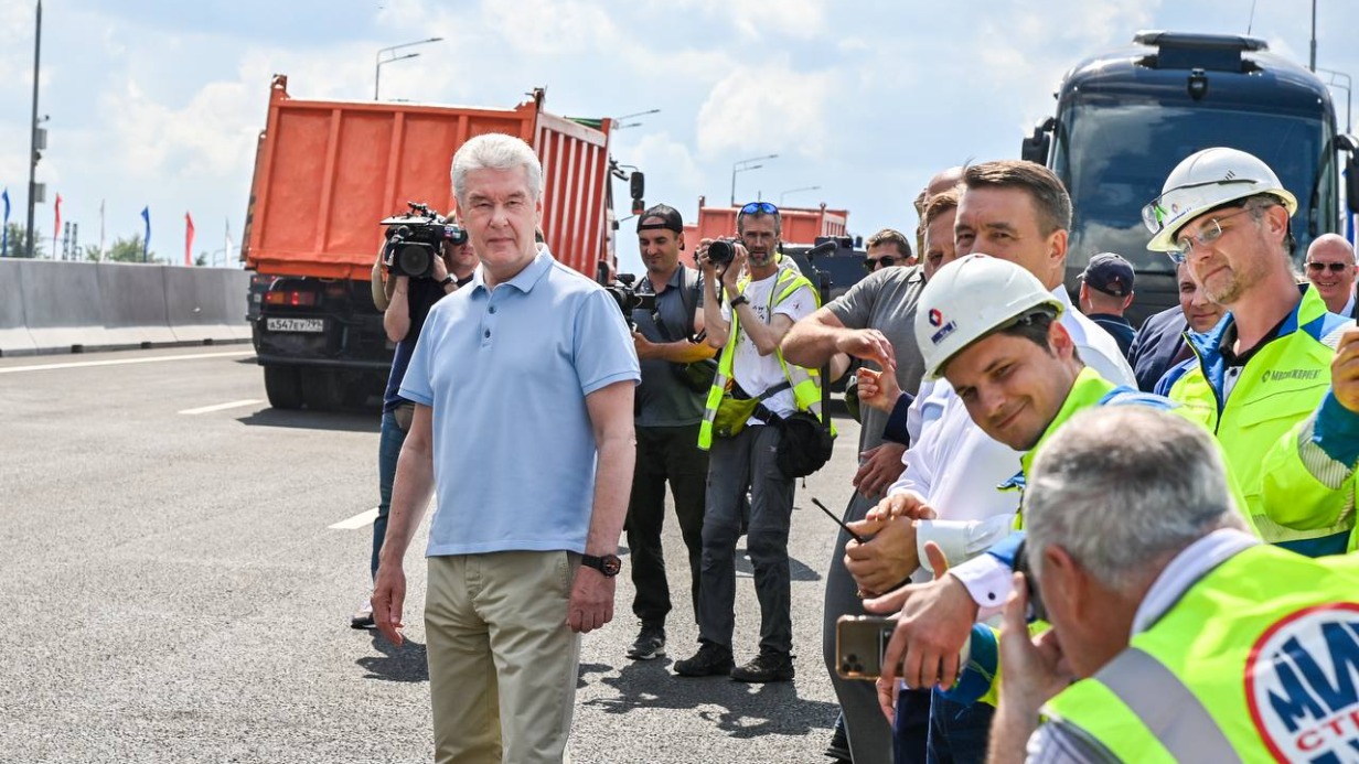 Собянин открыл шестикилометровый участок южного направления МСД