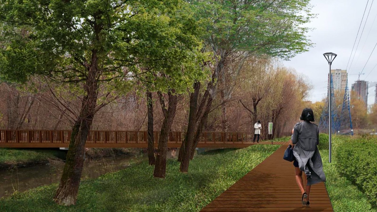 Зона отдыха и новая голубятня: территорию около будущей станции Поклонная МЦД-4 благоустроят