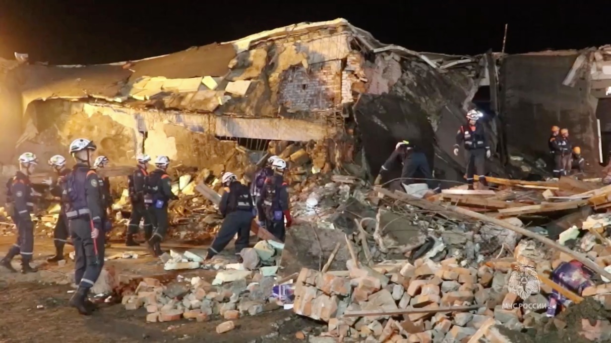 Появилось видео разбора завалов на месте взрыва в Сергиевом Посаде