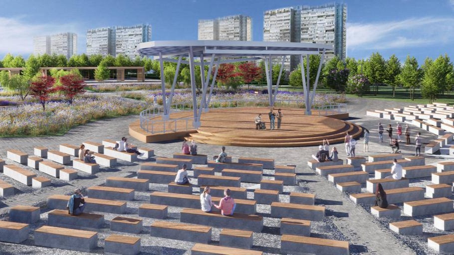 Амфитеатр со сценой появится возле Центра фигурного катания Этери Тутберидзе