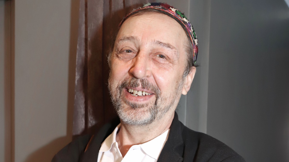 Режиссер и драматург Николай Коляда в Театре имени Евгения Вахтангова на сборе труппы и открытии 99-го сезона